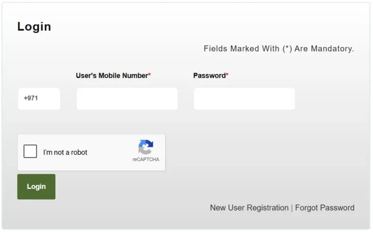 Sharjah Municipality Parking Portal login